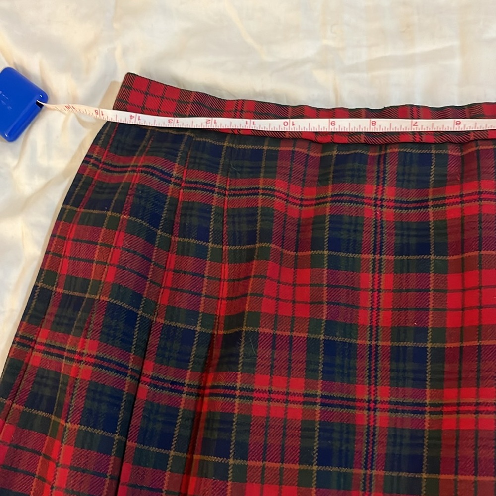 Pendleton 100% Wool Plaided Skirt Size 12 - Picture 6 of 8